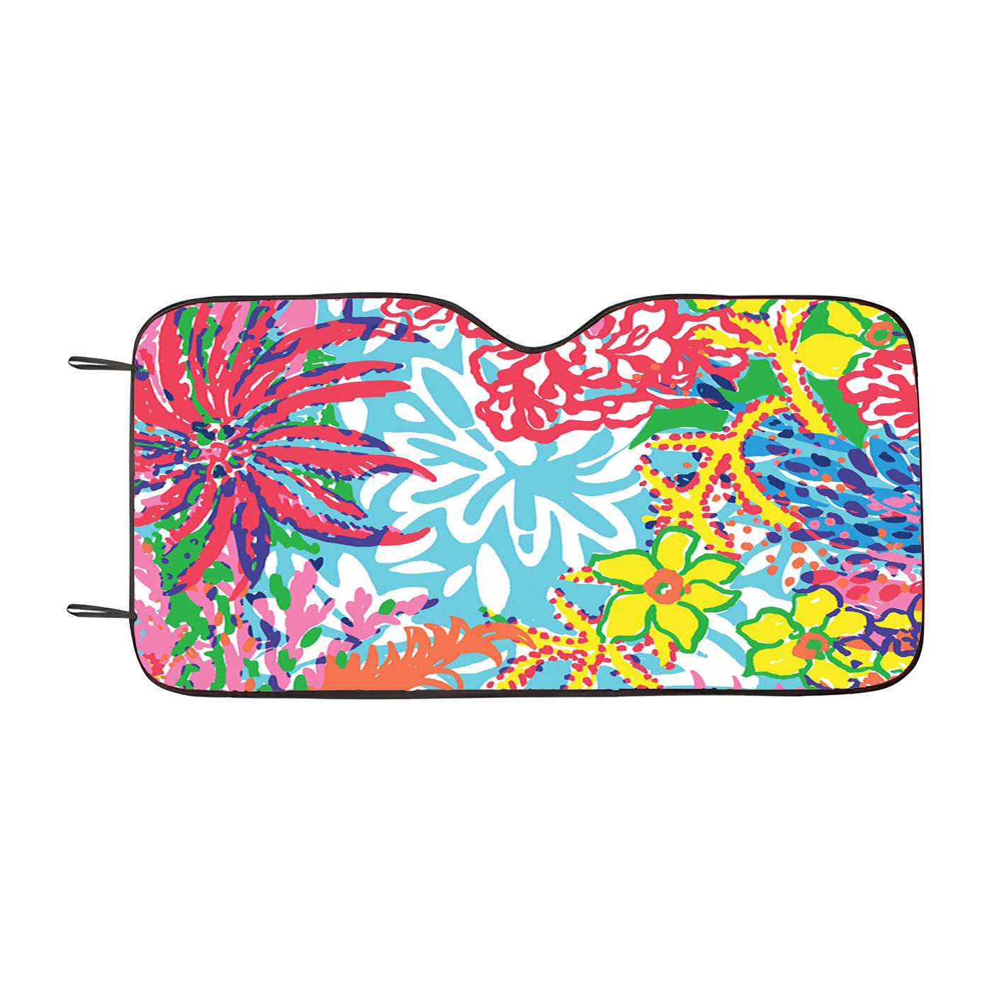 Fishing For Compliments Lilly Pulitzer Car Windshield Sunshade