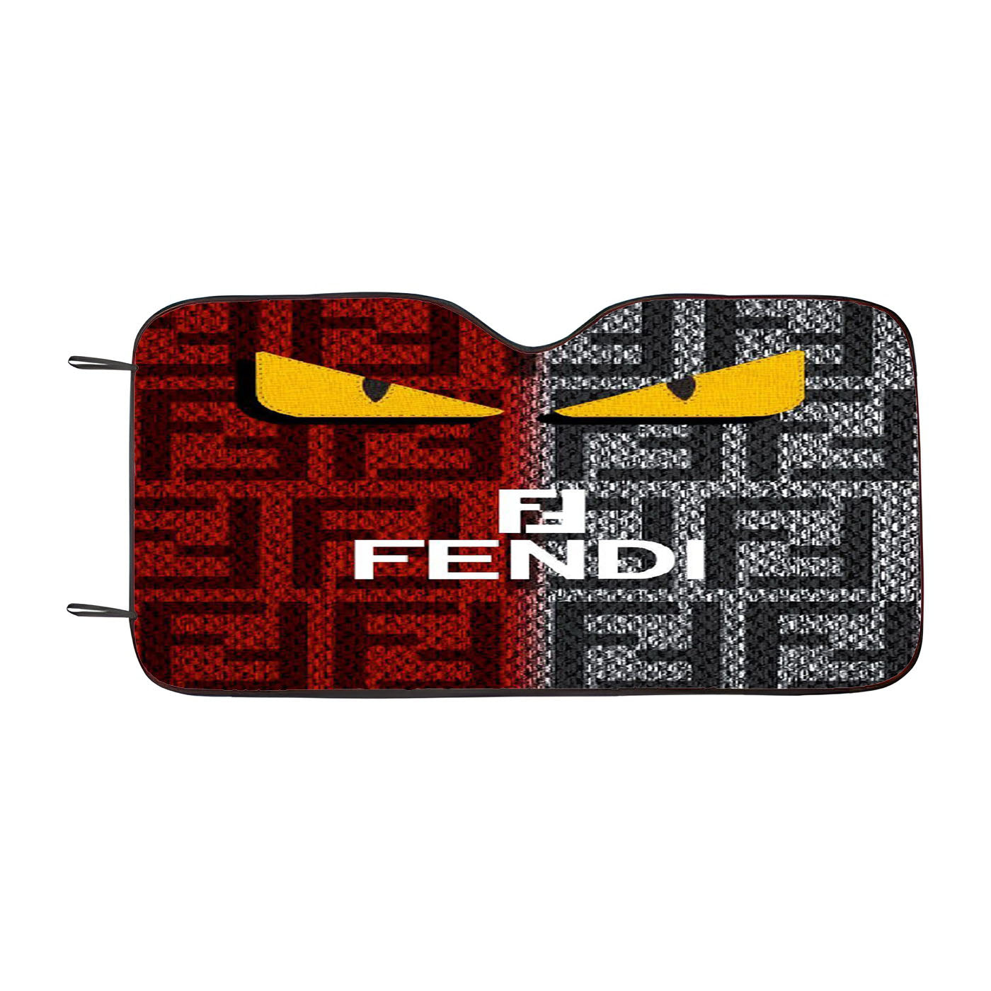 Fl Fendi Red Grey Car Windshield Sunshade