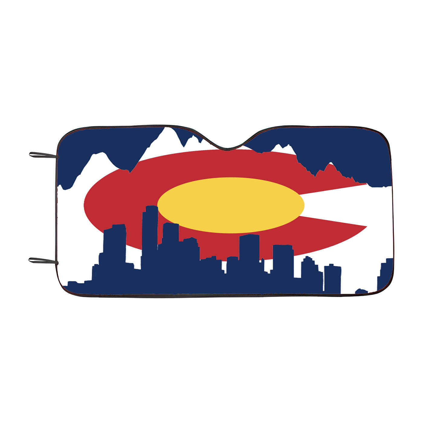 Flag Of Colorado Car Windshield Sunshade