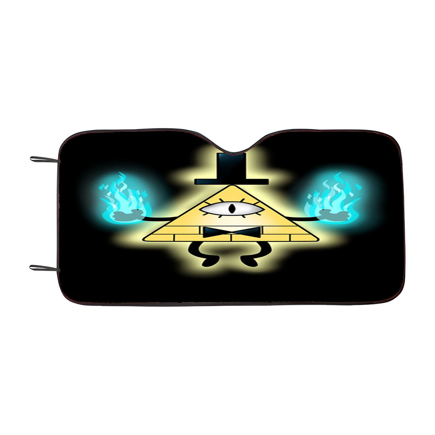 Flame Bill Cipher Gravity Falls Car Windshield Sunshade
