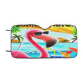 Flamingo Car Windshield Sunshade
