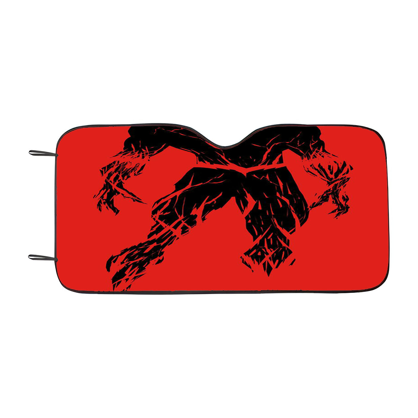Flash Cartoon Red Car Windshield Sunshade