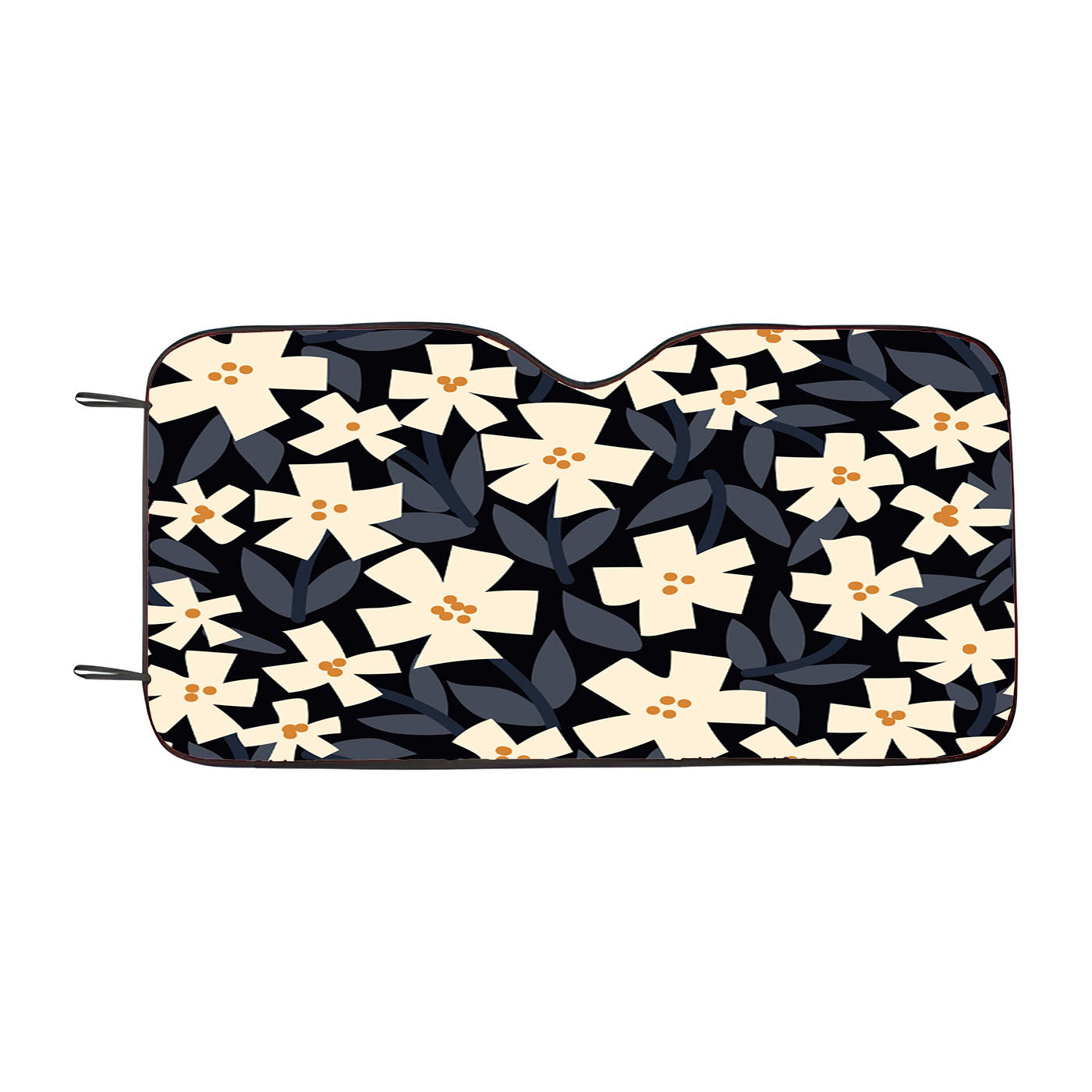 Flat Floral Pattern Car Windshield Sunshade