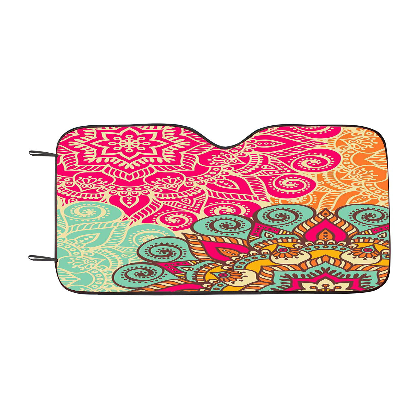 Floral Art Car Windshield Sunshade
