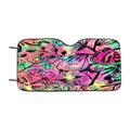 Floral Galaxy Wallpaper Car Windshield Sunshade