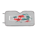 Floral Hello Car Windshield Sunshade