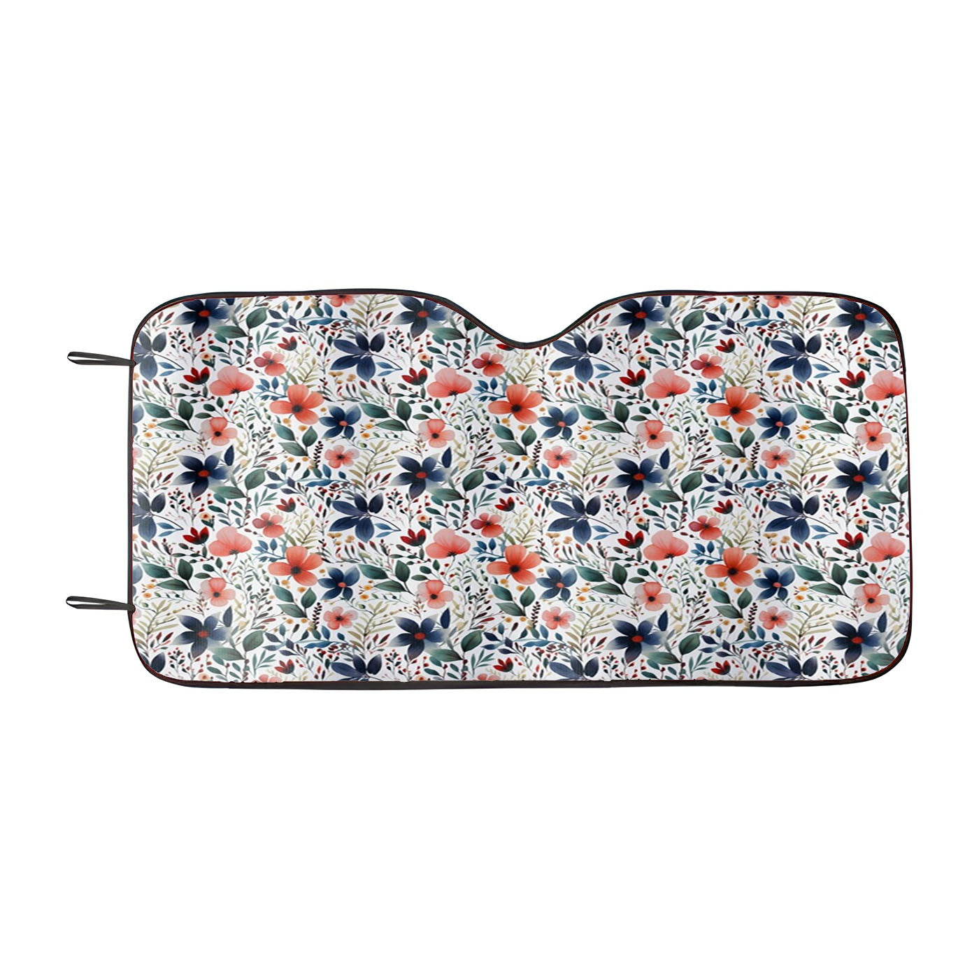 Floral Illustrations Car Windshield Sunshade