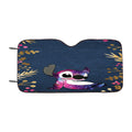 Floral Pattern Galaxy Stitch Car Windshield Sunshade