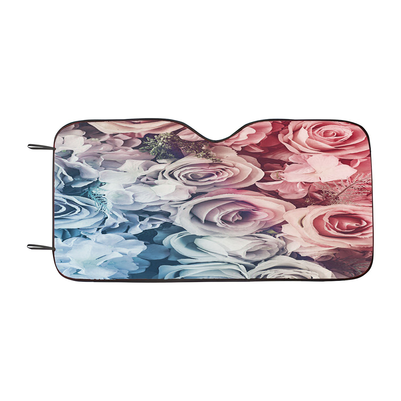 Floral Vintage Photo Car Windshield Sunshade