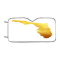 Florida Golden State Map Car Windshield Sunshade