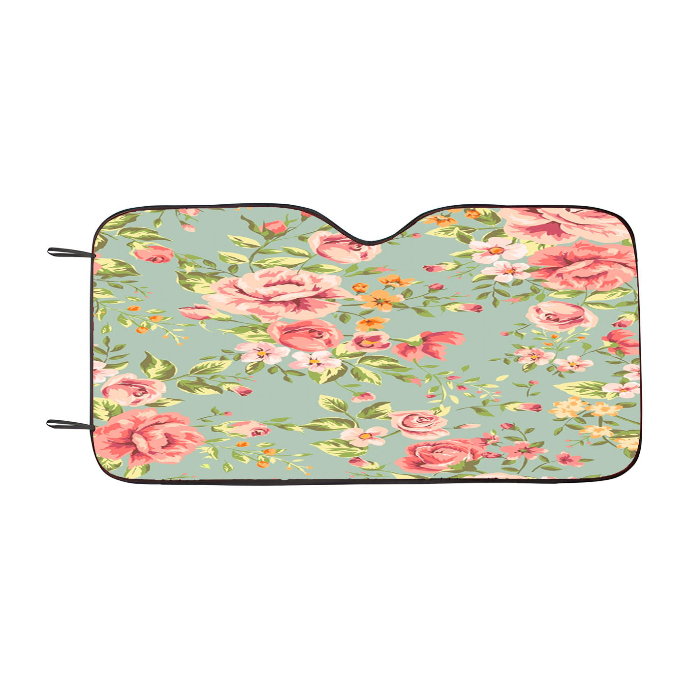 Flower Beautiful Vintage Floral Background Car Windshield Sunshade