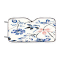 Flower Blue Car Windshield Sunshade