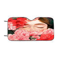 Flower Crown Girl Car Windshield Sunshade