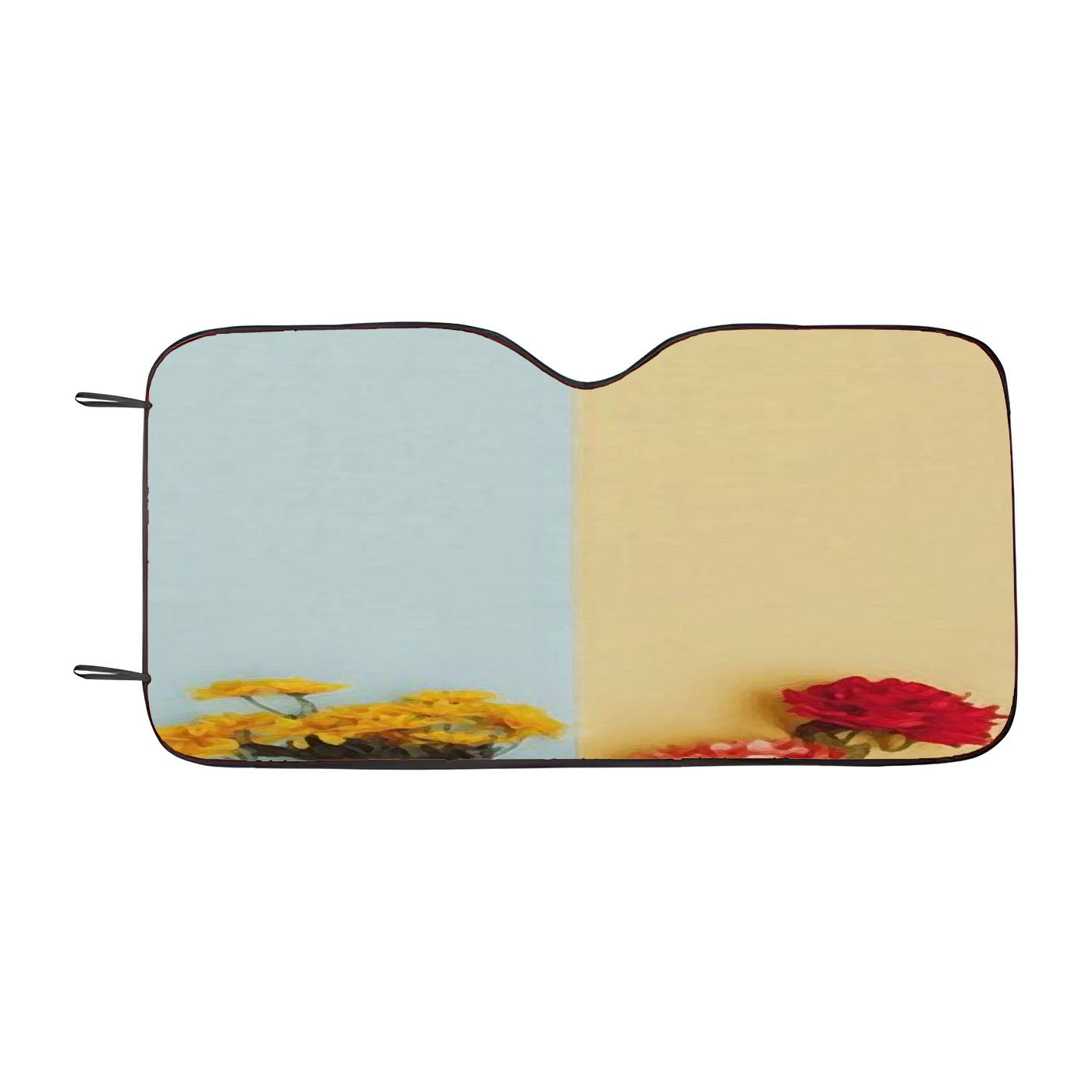 Flower Duality Painting Car Windshield Sunshade