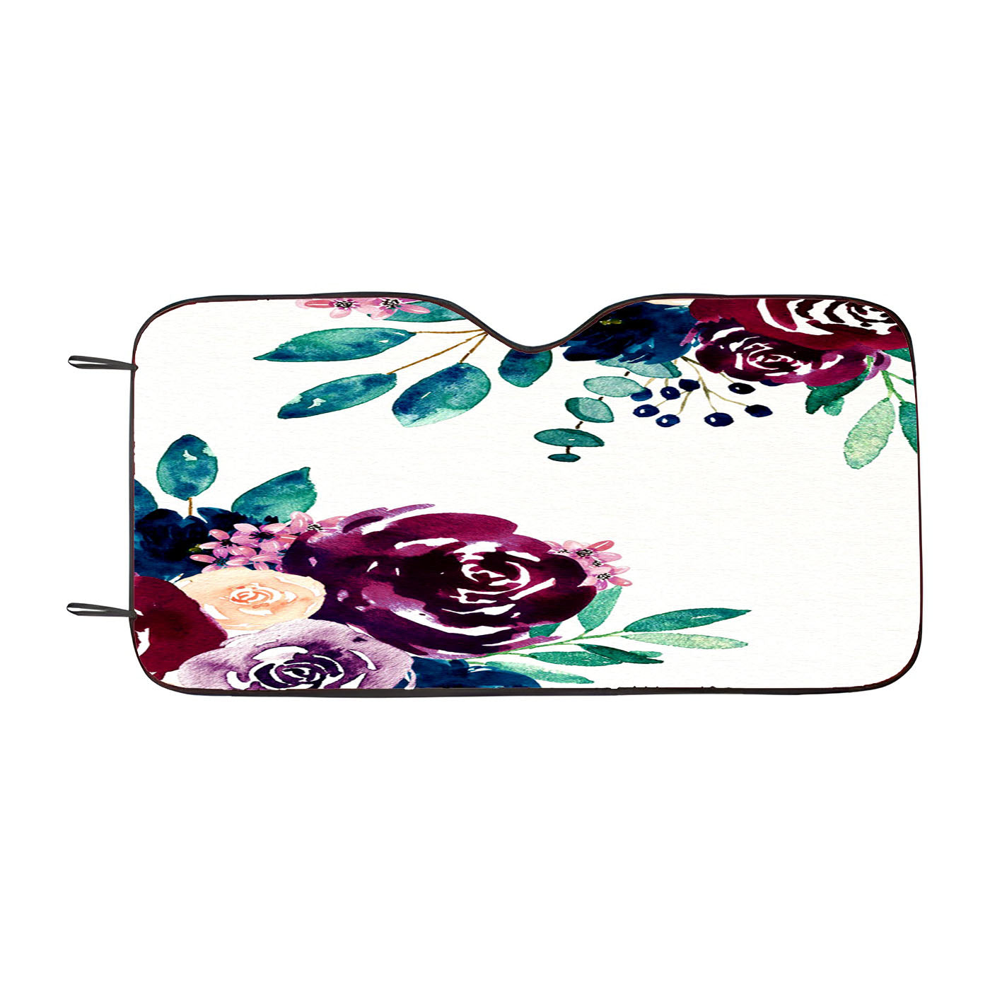 Flower Paint Art Car Windshield Sunshade