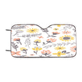 Flower Retro Wallpaper Car Windshield Sunshade