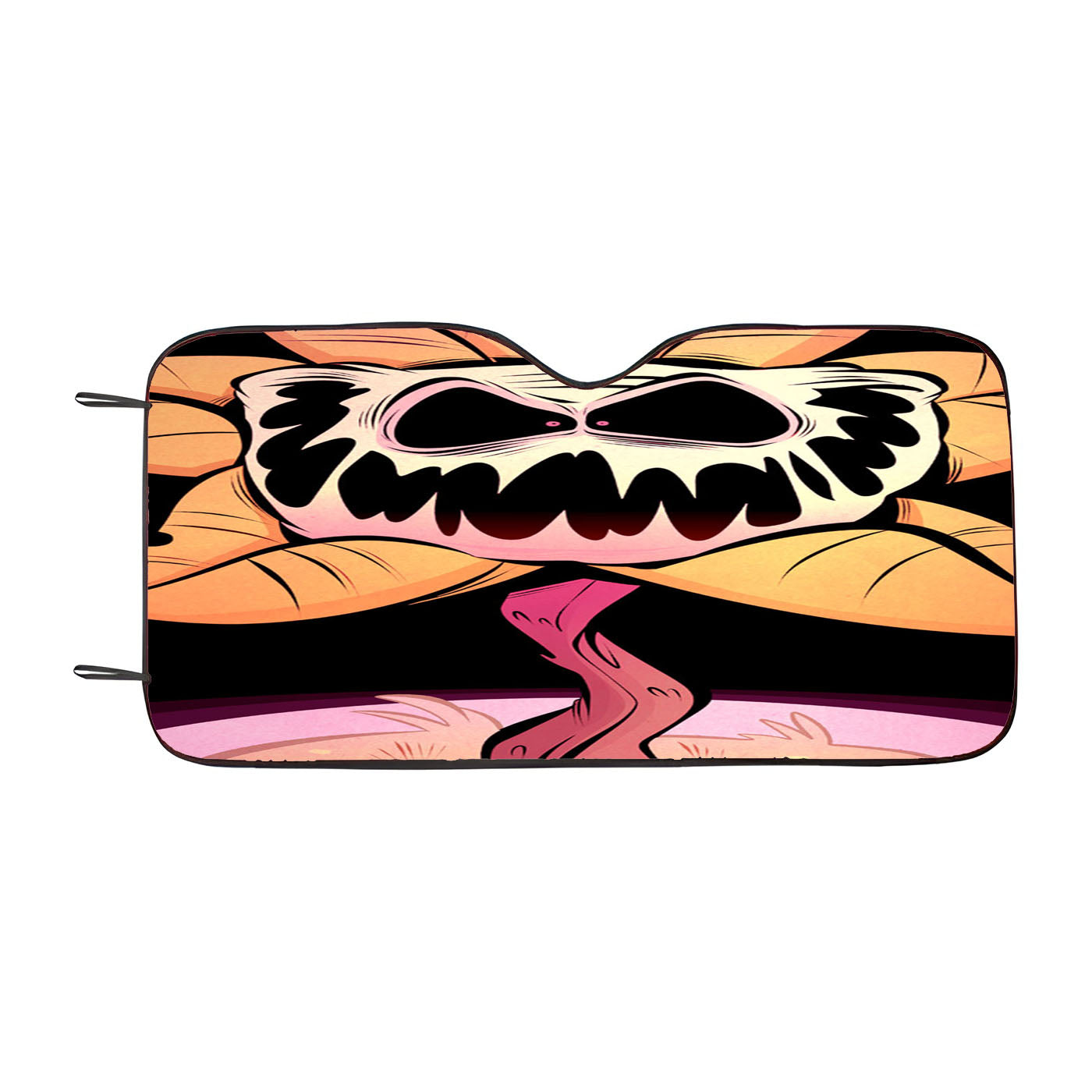 Flower Skull Zombie Car Windshield Sunshade
