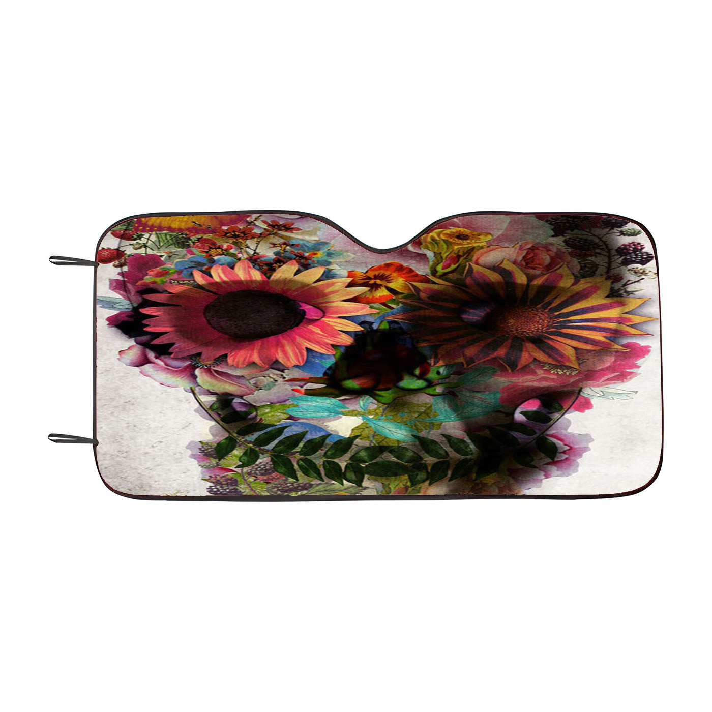 Flower Sugar Skull Pink Tumblr Car Windshield Sunshade