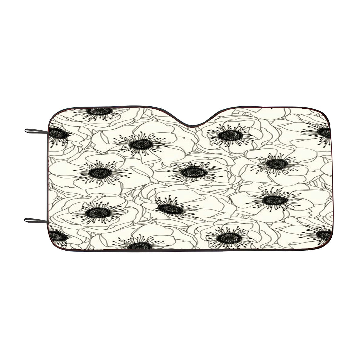 Flower White Car Windshield Sunshade
