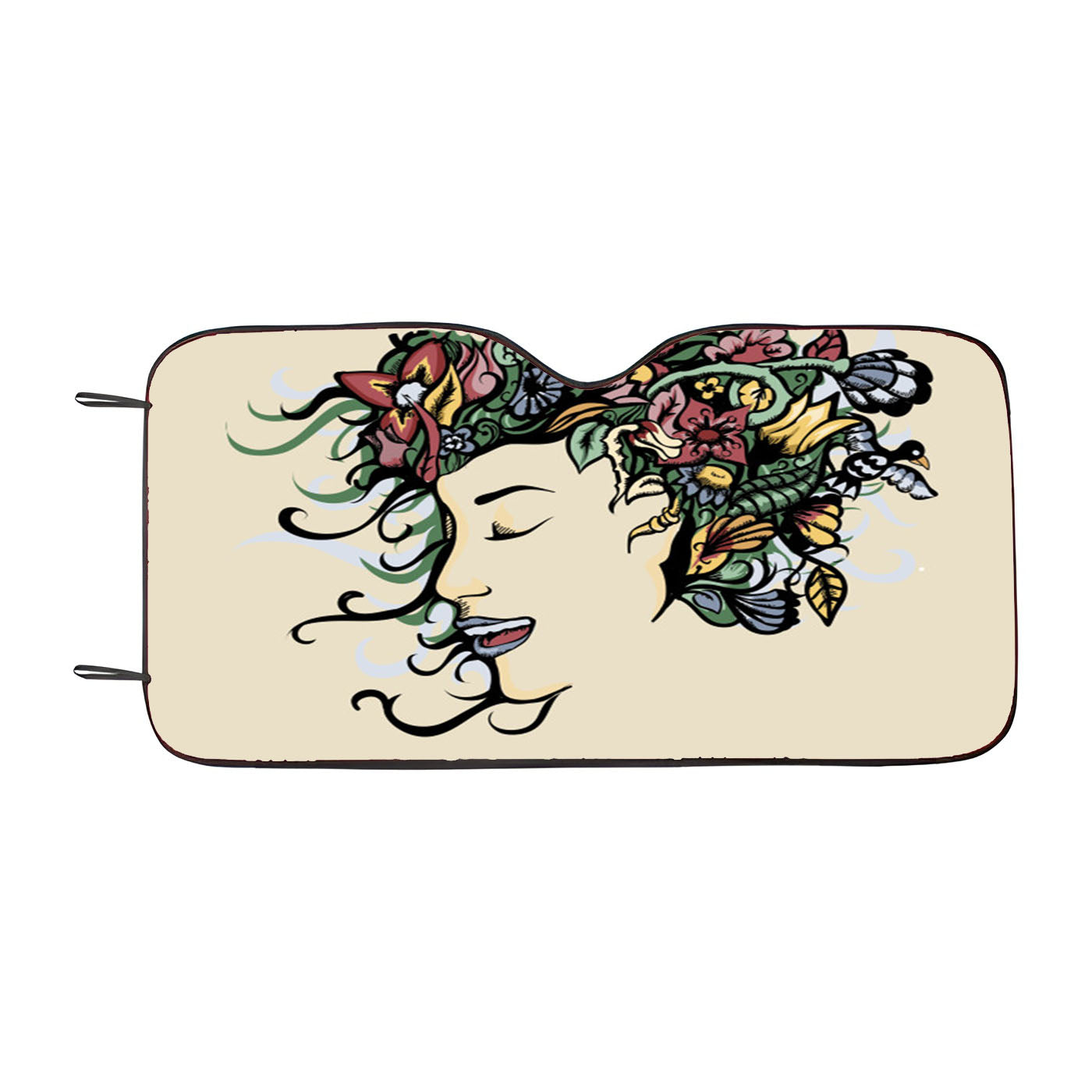 Flowers Car Windshield Sunshade