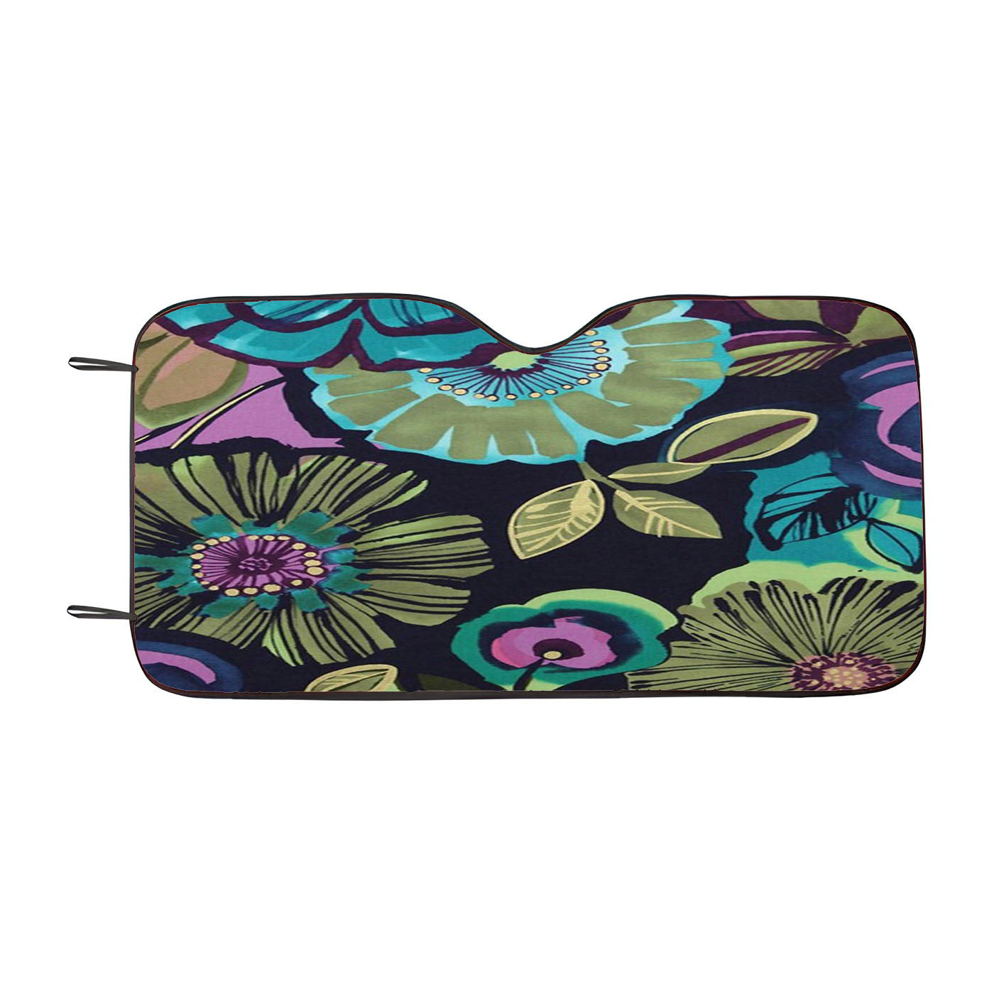 Flowers And Watercolours Car Windshield Sunshade