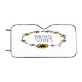 Flowers Radiate Positive Vibes Car Windshield Sunshade