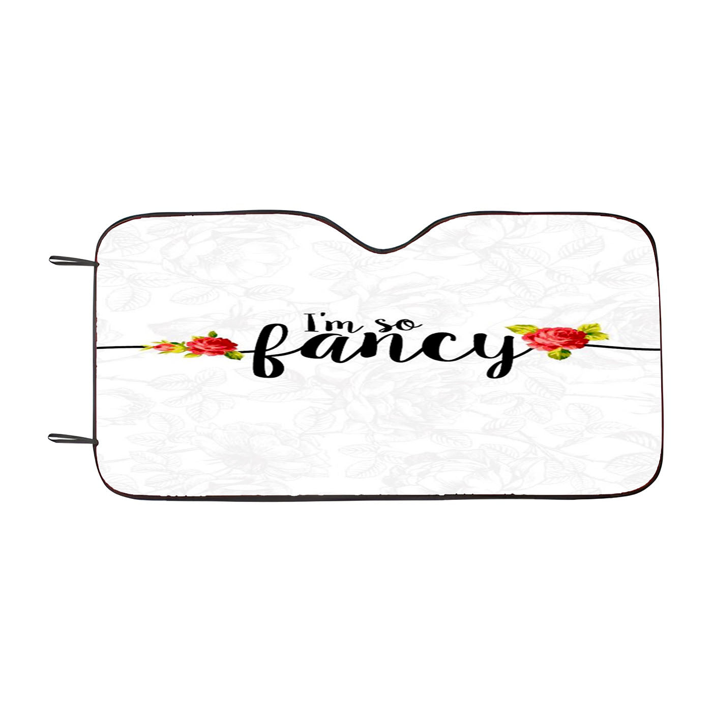 Flowers Sketch Fancy Car Windshield Sunshade