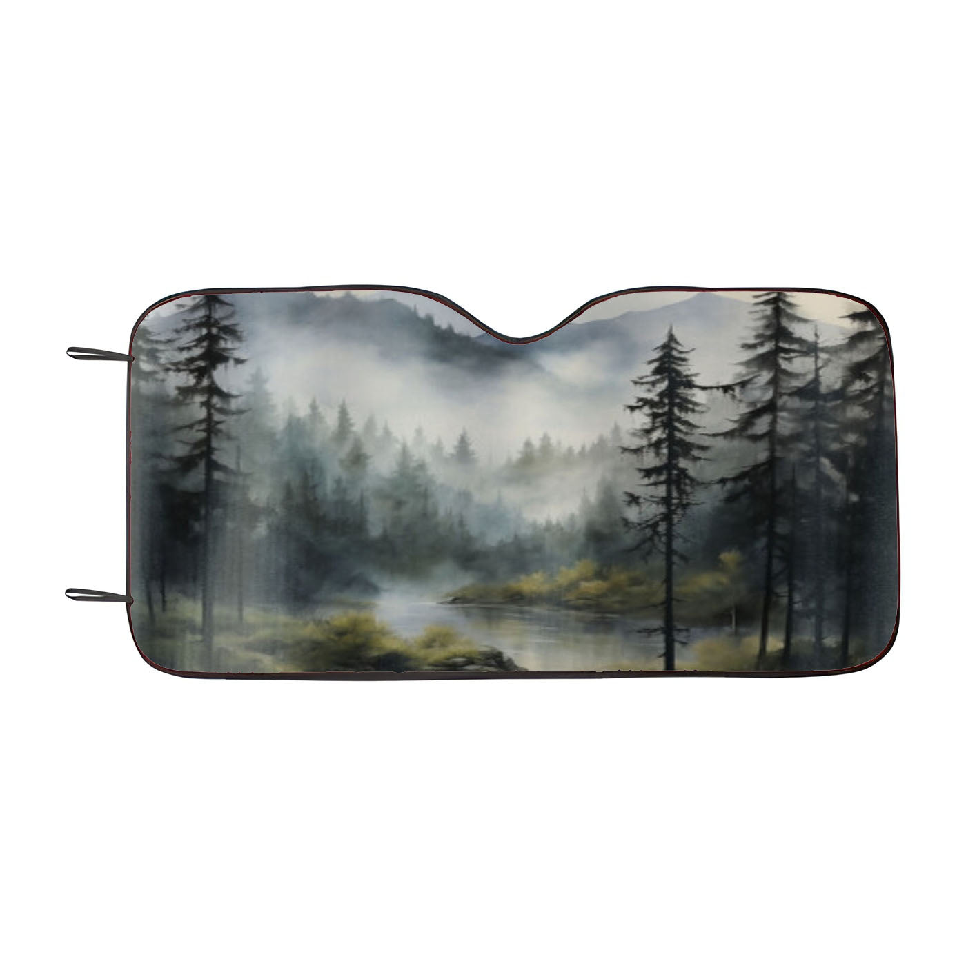 Foggy Mountain Car Windshield Sunshade