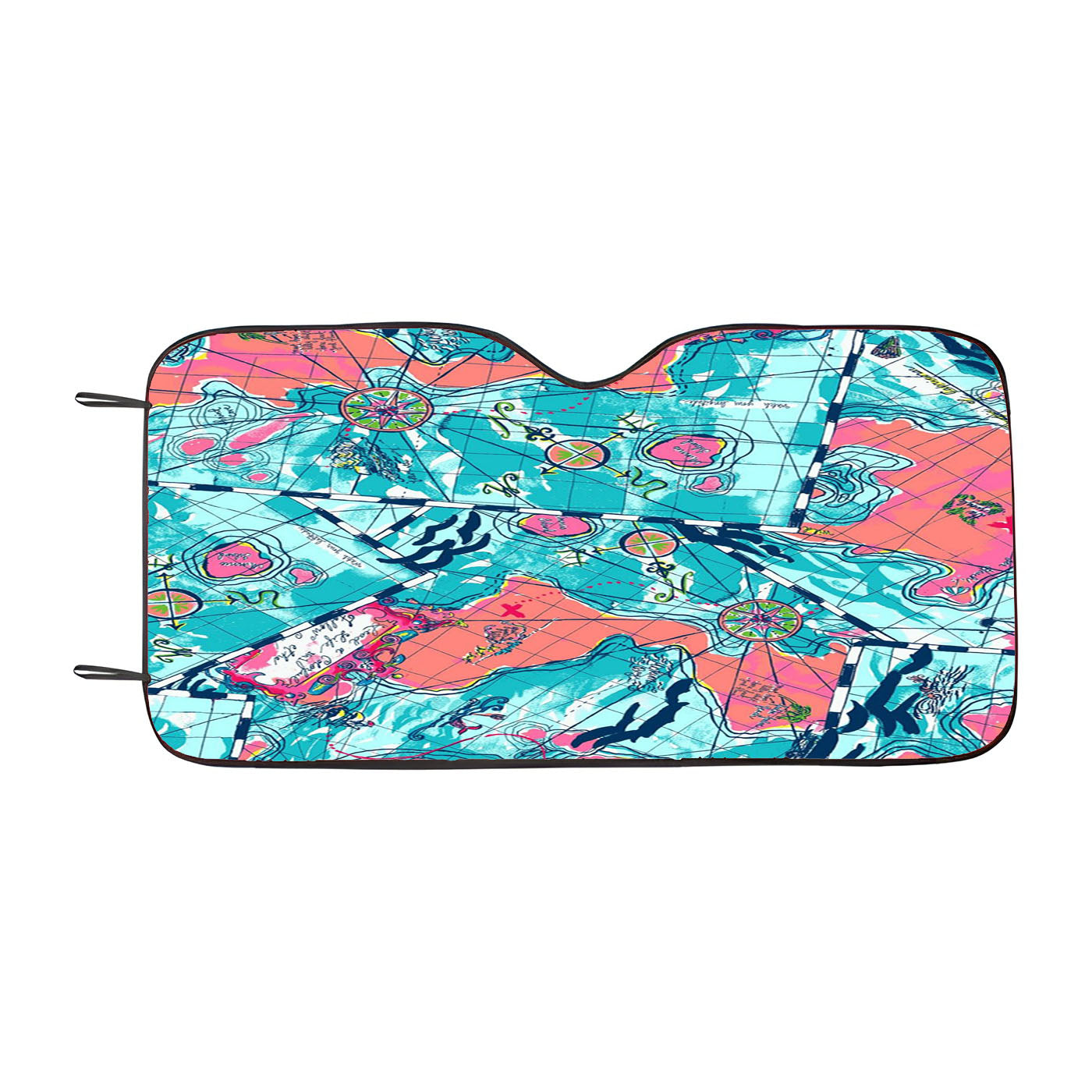 Fondo Pink Cute Lilly Pulitzer Car Windshield Sunshade