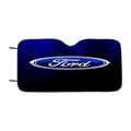 Ford Blue Black Logo Wallpaper Car Windshield Sunshade