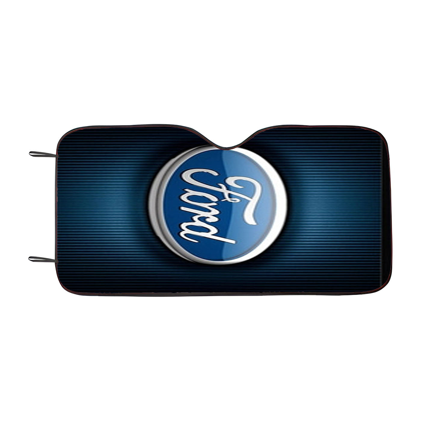 Ford Logo Blue Stripe Car Windshield Sunshade