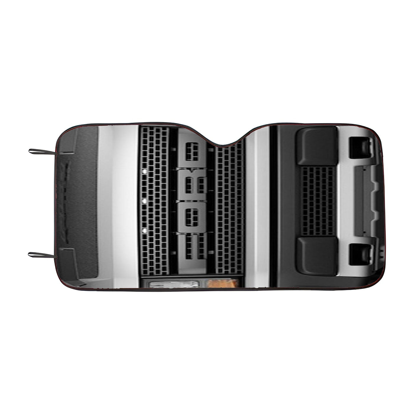 Ford Raptor White Front View Car Windshield Sunshade