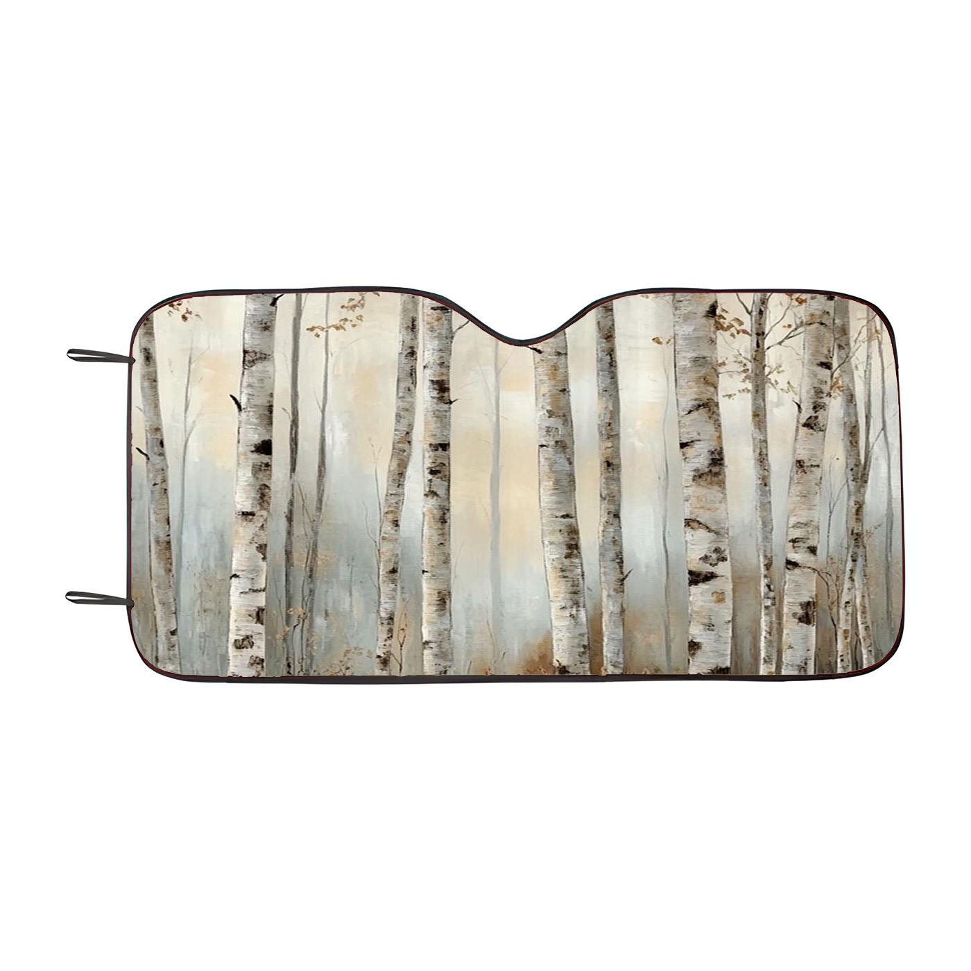 Forest Birch Trees Car Windshield Sunshade