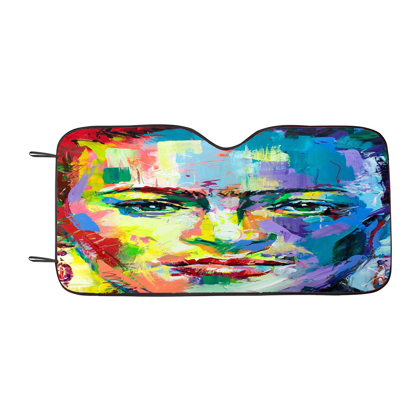 Frida Kahlo Abstract Painting Color Car Windshield Sunshade