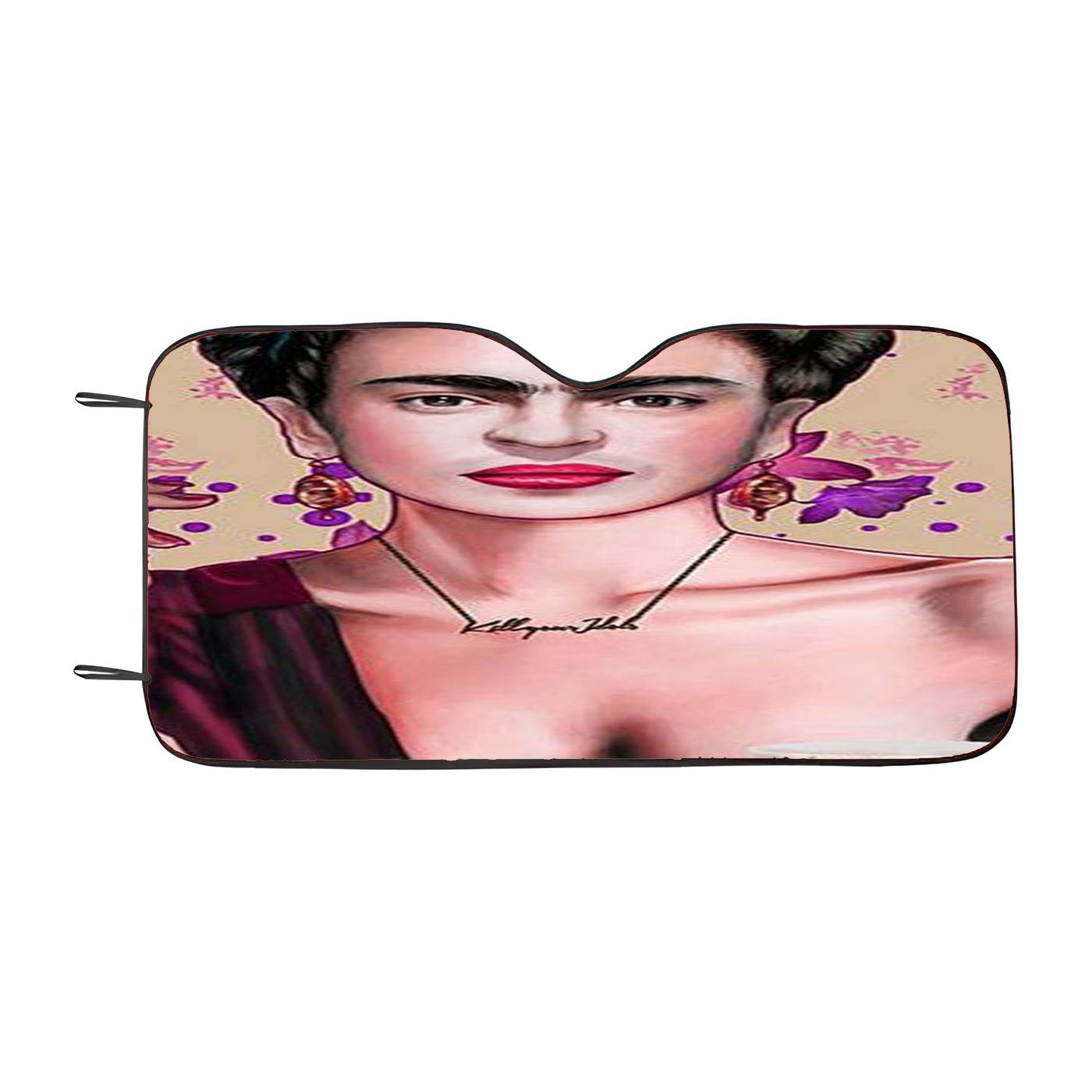 Frida Kahlo Art Face Car Windshield Sunshade