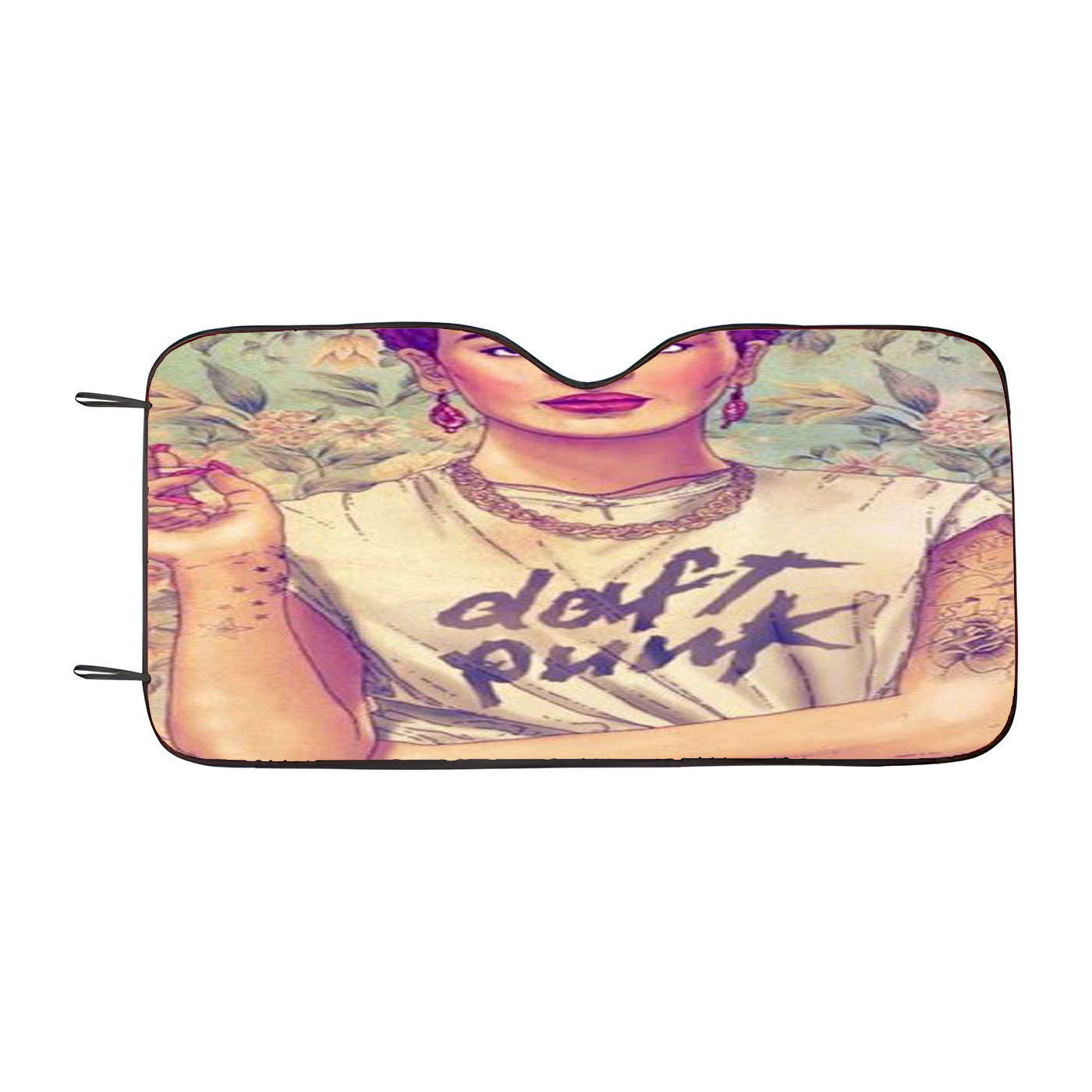 Frida Kahlo Daft Punk Car Windshield Sunshade