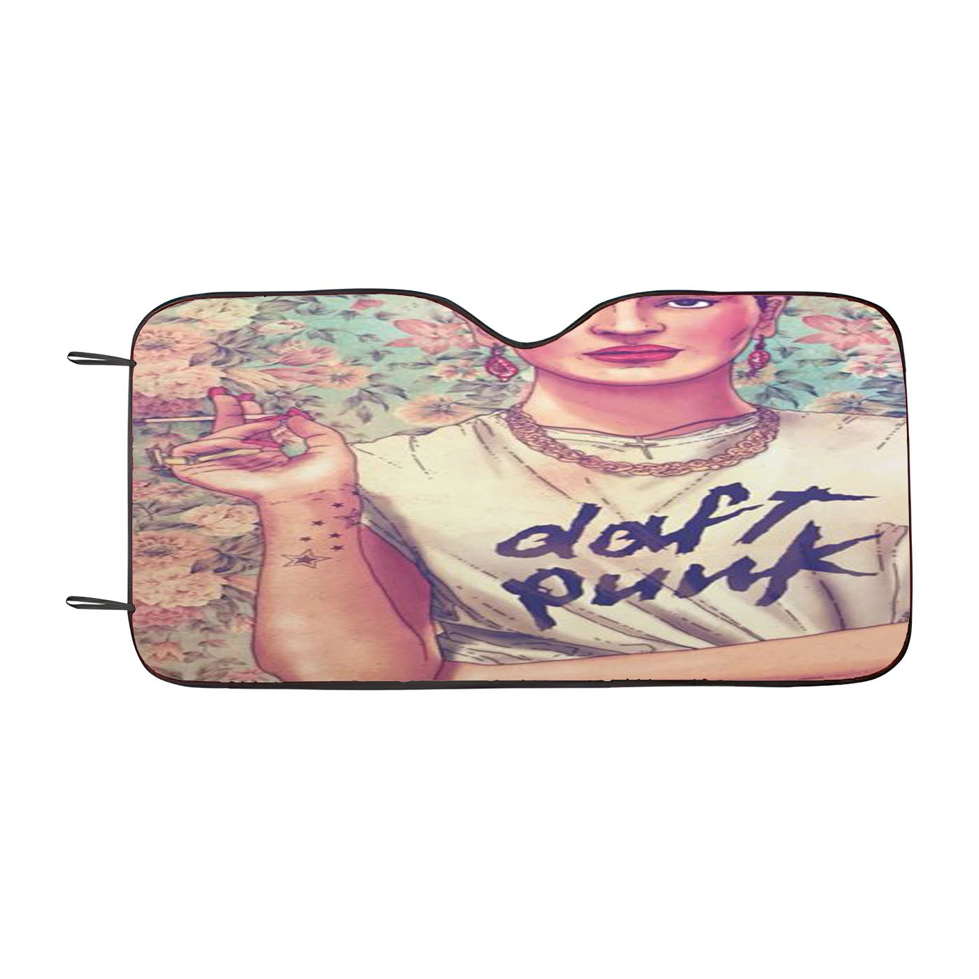 Frida Kahlo Floral Car Windshield Sunshade