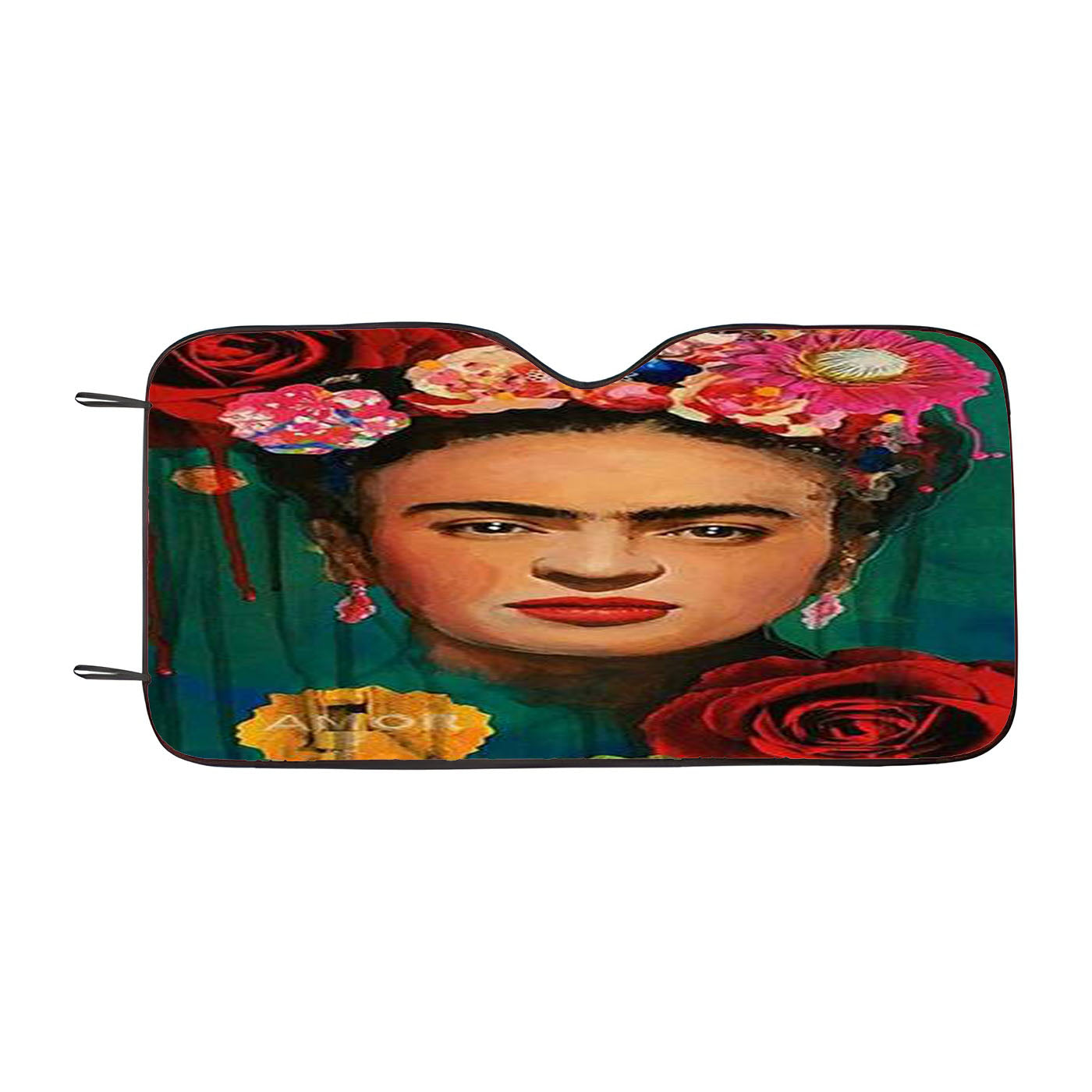 Frida Kahlo Vintage Car Windshield Sunshade