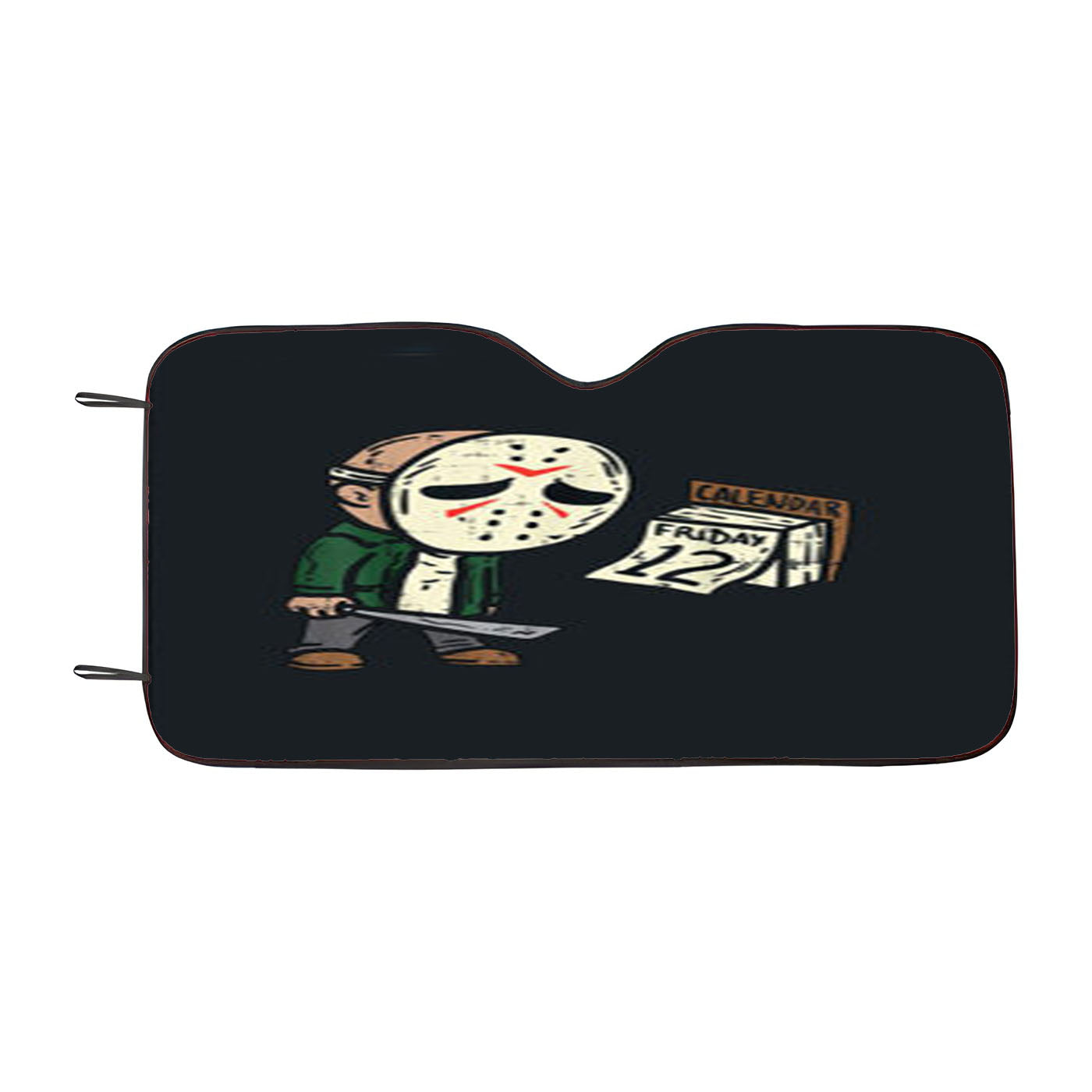Friday 12Th Halloween Car Windshield Sunshade