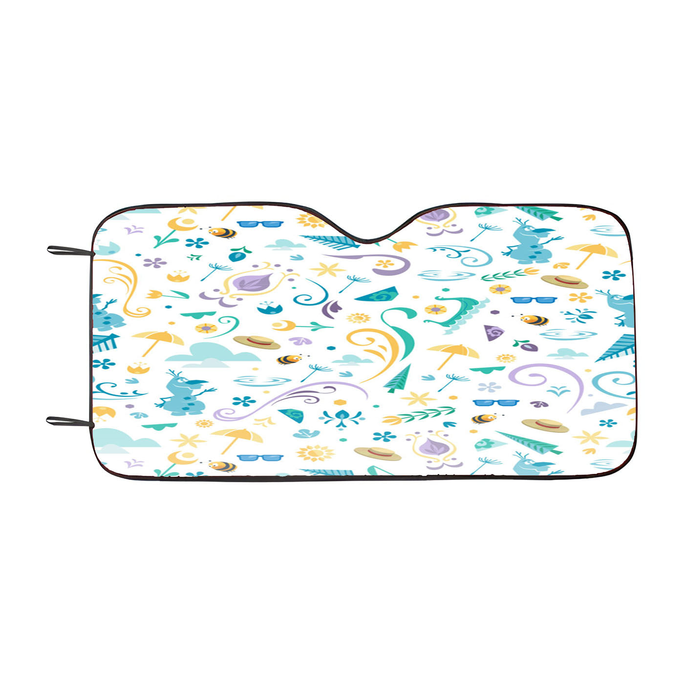 Frozen Pattern Wallpaper Car Windshield Sunshade