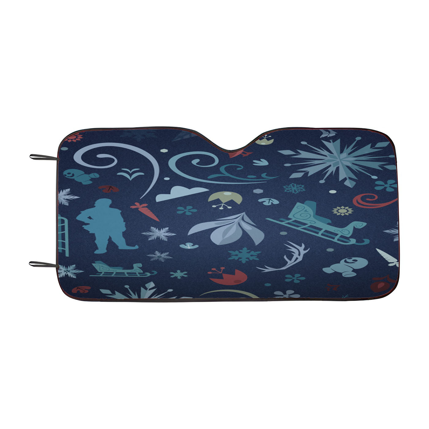 Frozen Pattern Wallpaper Dark Car Windshield Sunshade