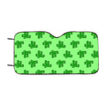 Full Of Billie Eilish Green Logo Pattern Car Windshield Sunshade