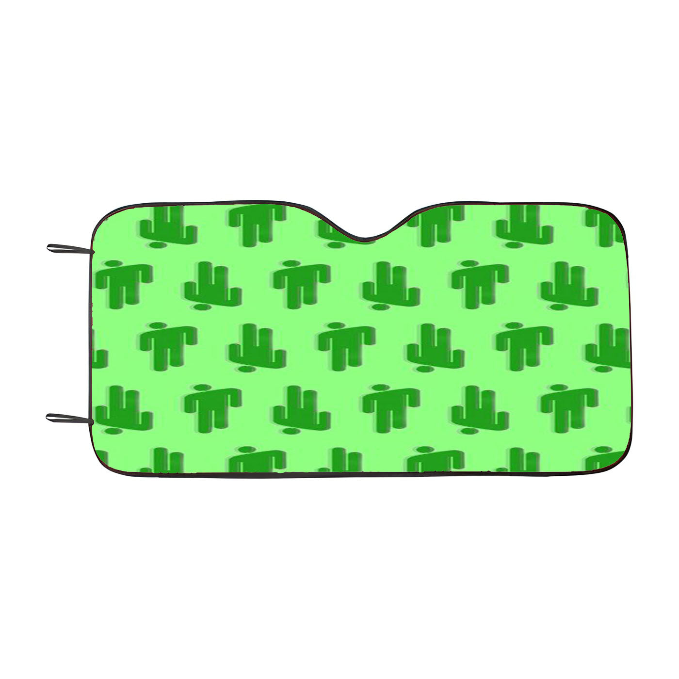 Full Of Billie Eilish Green Logo Pattern Car Windshield Sunshade