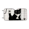 Funny Black Cat Car Windshield Sunshade
