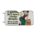 Funny Gardening Car Windshield Sunshade