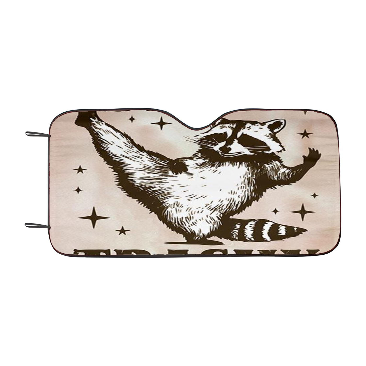Funny Raccoon Car Windshield Sunshade