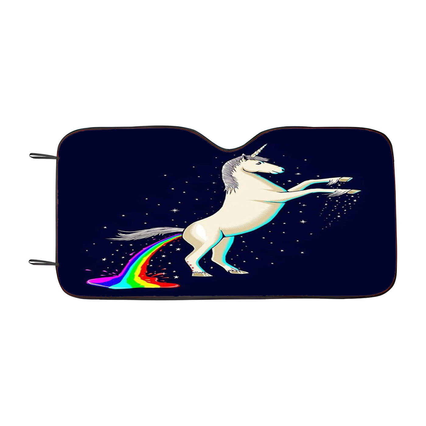 Galaxy Rainbow Unicorn Car Windshield Sunshade