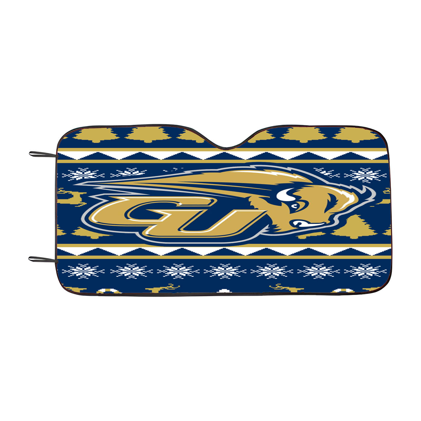 Gallaudet University Christmas Sweater Car Windshield Sunshade