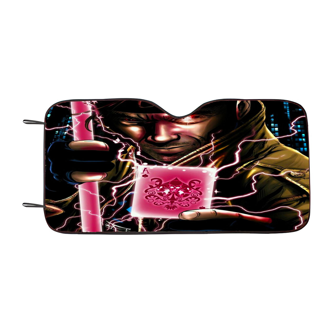 Gambit Marvel Car Windshield Sunshade