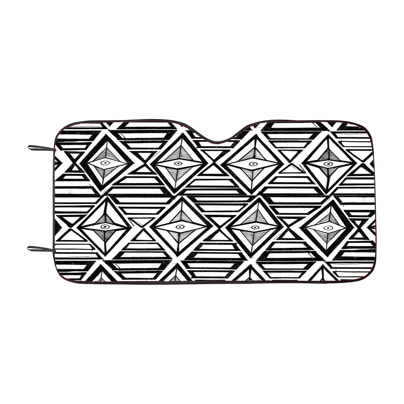 Geometric Aztec Eye Tribal Car Windshield Sunshade